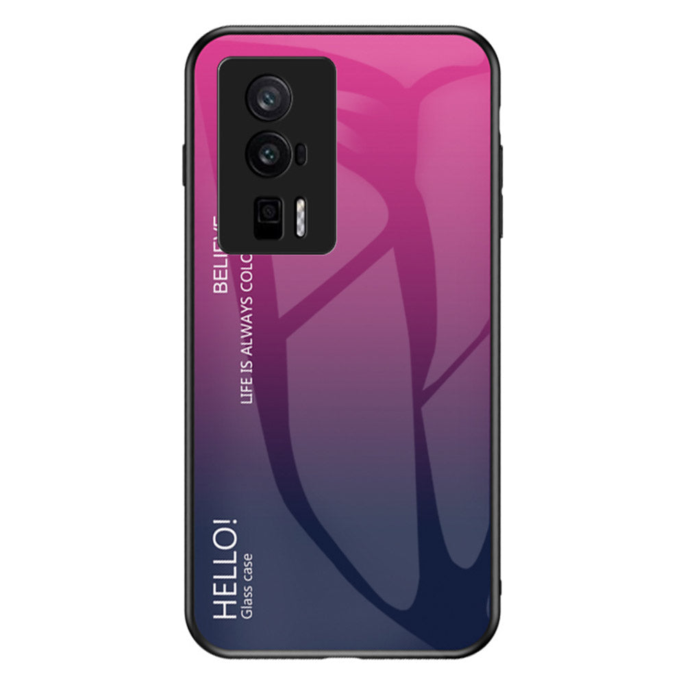 Phone Case for Xiaomi Poco F5 Pro 5G Redmi K60 Pro 5G K60 5G Gradient Color Tempered Glass PC TPU Cell Phone Cover Phone Case for Xiaomi Poco F5 Pro 5G Redmi K60 Pro 5G K60 5G Gradient Color Tempered Glass PC TPU Cell Phone Cover